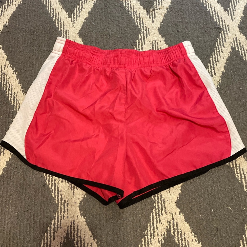 pink black and white gym shorts